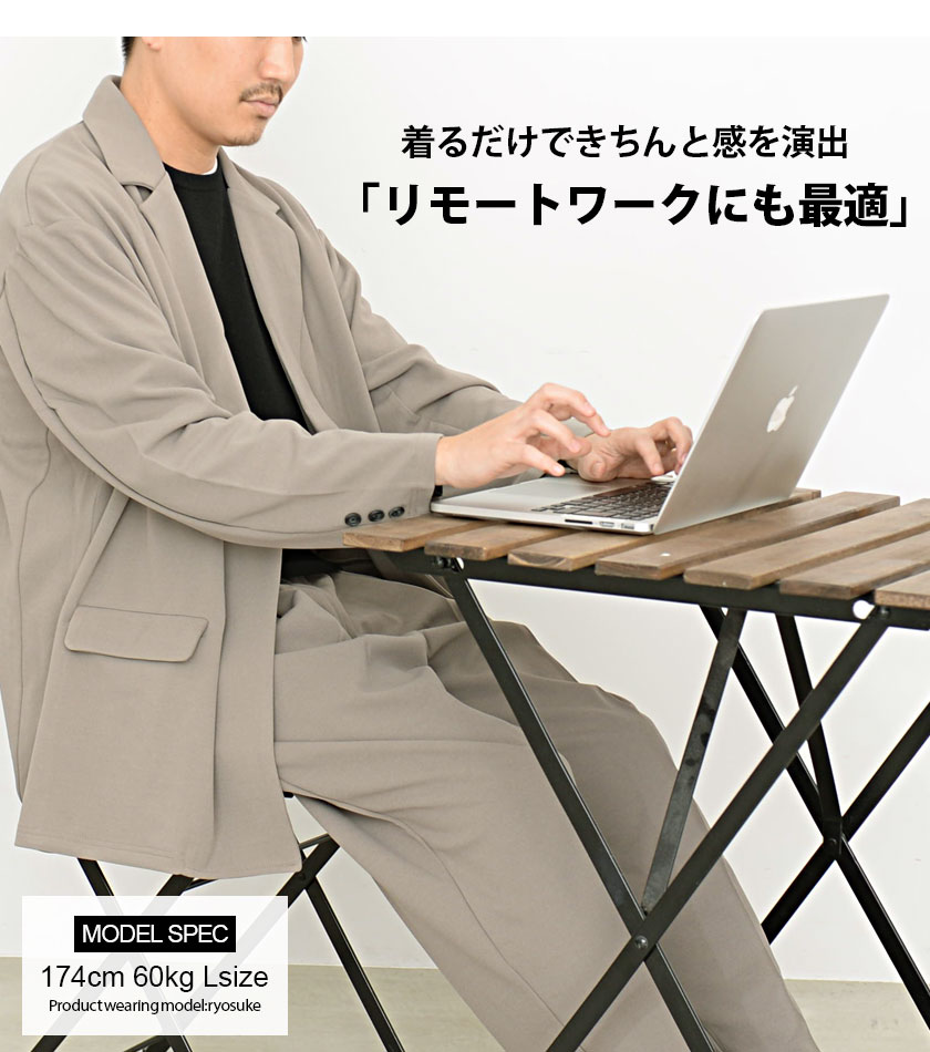 CavariA ダブル ジャケット メンズ アウター テーラード