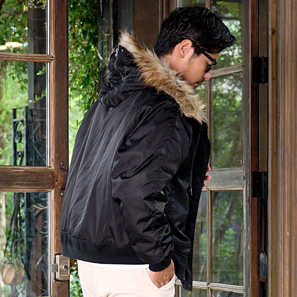 CavariA（キャバリア） N-2B ジャケット メンズ アウター 中綿 裏ボア