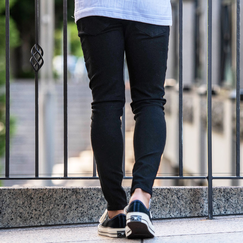 CavariA デニムパンツ メンズ ブランド おしゃれ スキニー