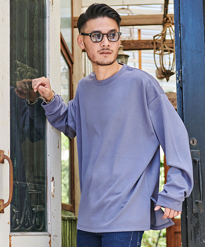 CavariA（キャバリア） ロンT メンズ 長袖 Tシャツ ブランド 無地 厚手