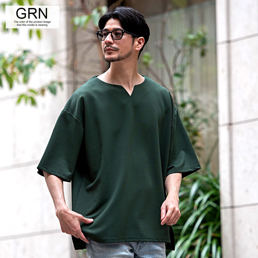 CavariA Tシャツ メンズ 半袖 5分袖 ブランド 無地 速乾 ドライ