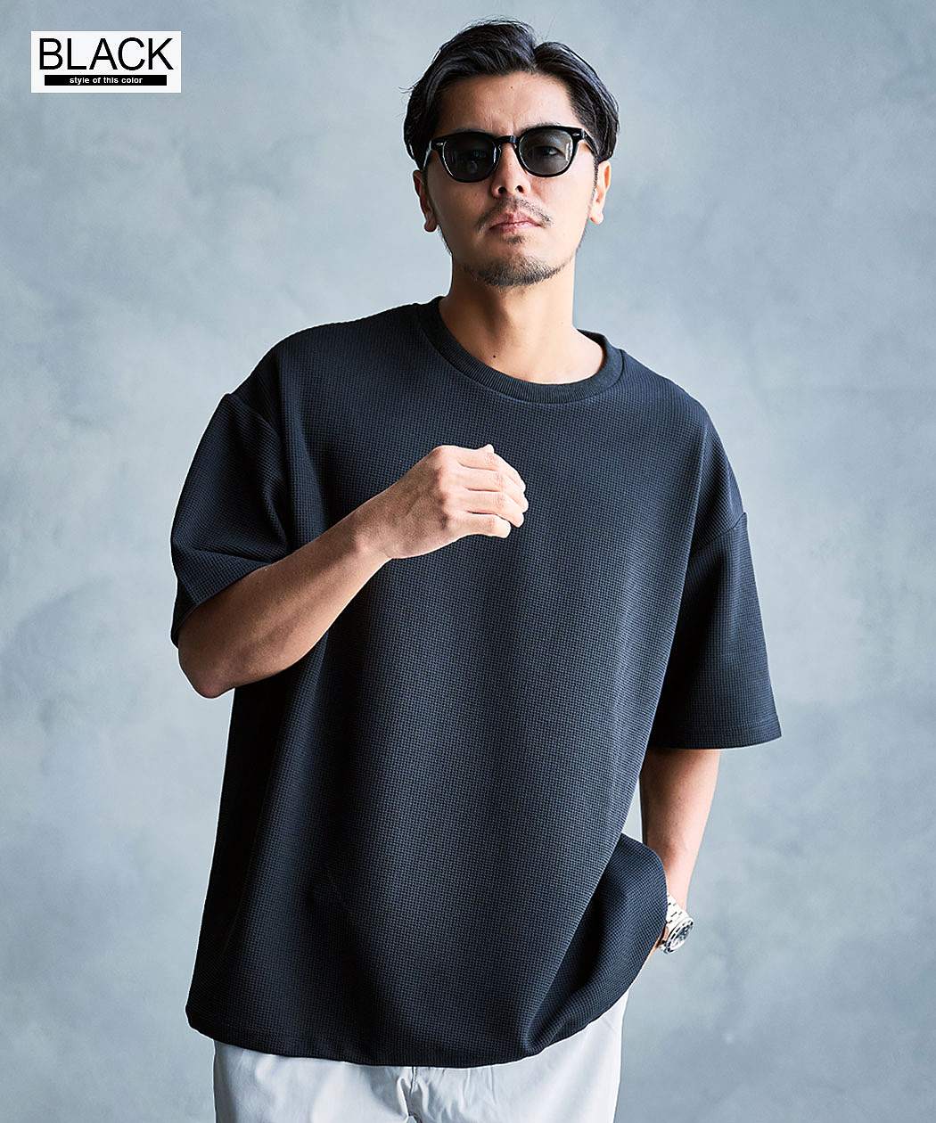 CavariA（キャバリア） Tシャツ メンズ 半袖 大きいサイズ クルー