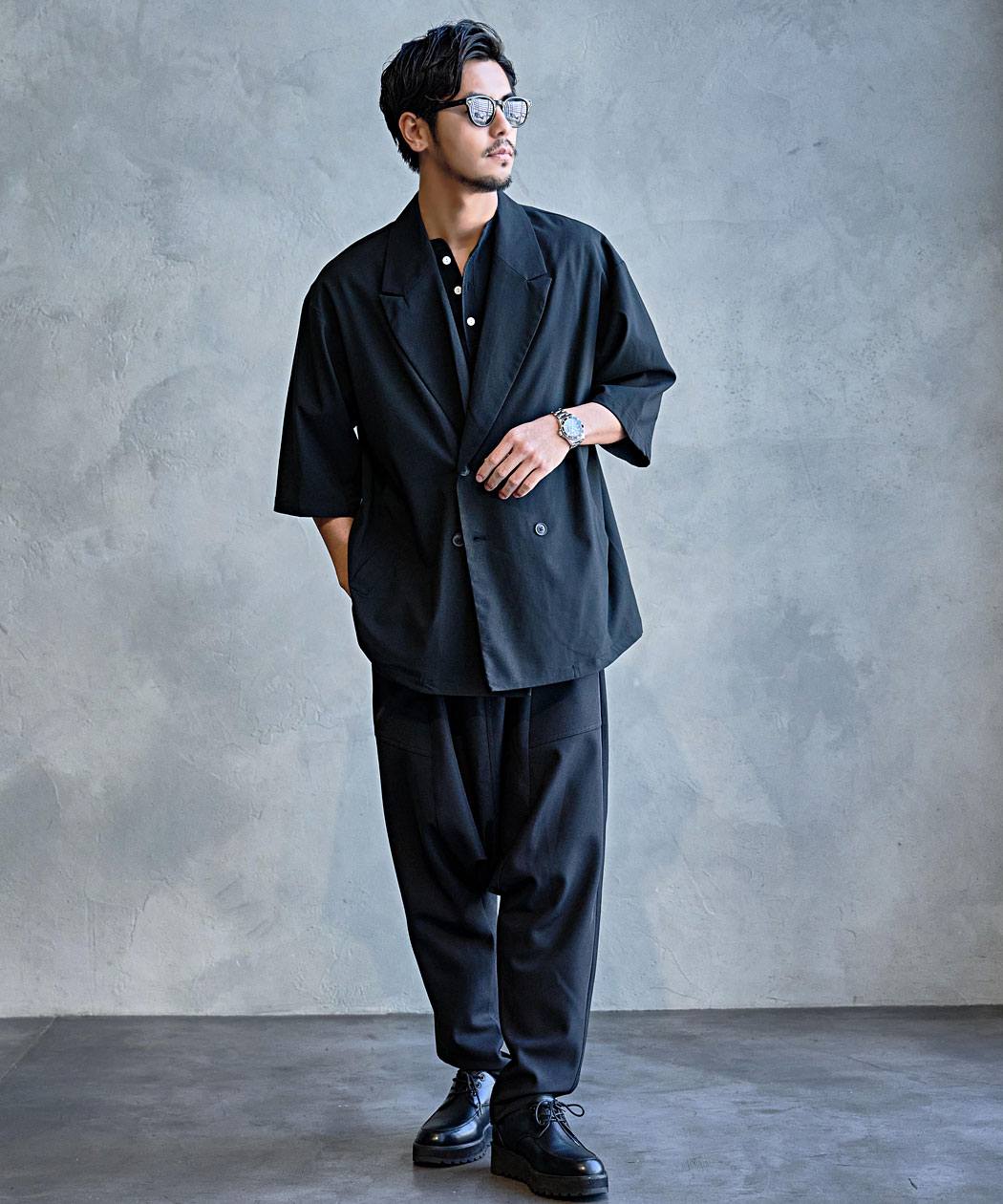 CavariA（キャバリア） サルエルパンツ メンズ 大きいサイズ ワイド