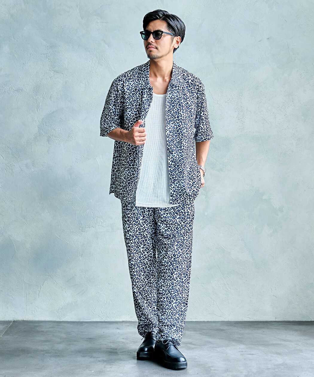 CavariA（キャバリア） イージーパンツ メンズ ワイド テーパード