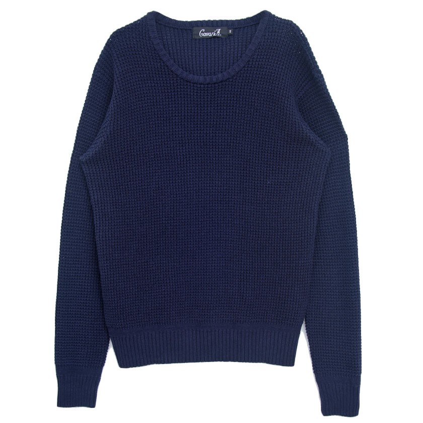 Quot ニット メンズ セーター おしゃれ クルーネック ラーベン編み ビッグシルエット ゆったり ピンク ベージュ 秋 冬 春ニット Cavaria Rakuten