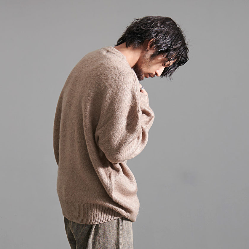 ケムリ　KMRii モヘアニット　Y2K　平成ファッション　厚手　メンズ　カーキ 楽天市場】カーディガン メンズ ブランド モヘア カーディガン メンズ