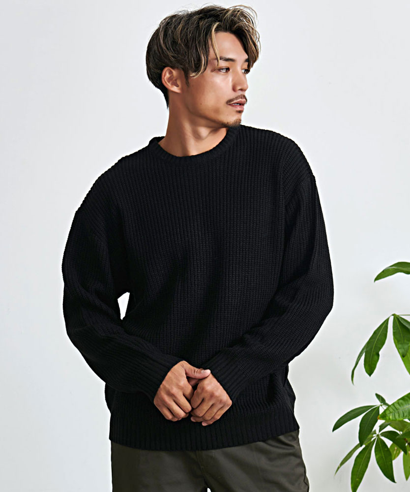 CavariA（キャバリア） ニット セーター メンズ 長袖 ブランド 暖かい