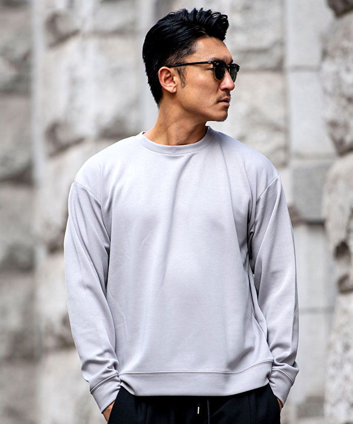 CavariA（キャバリア） トレーナー メンズ 暖かい ふわとろ 長袖 無地