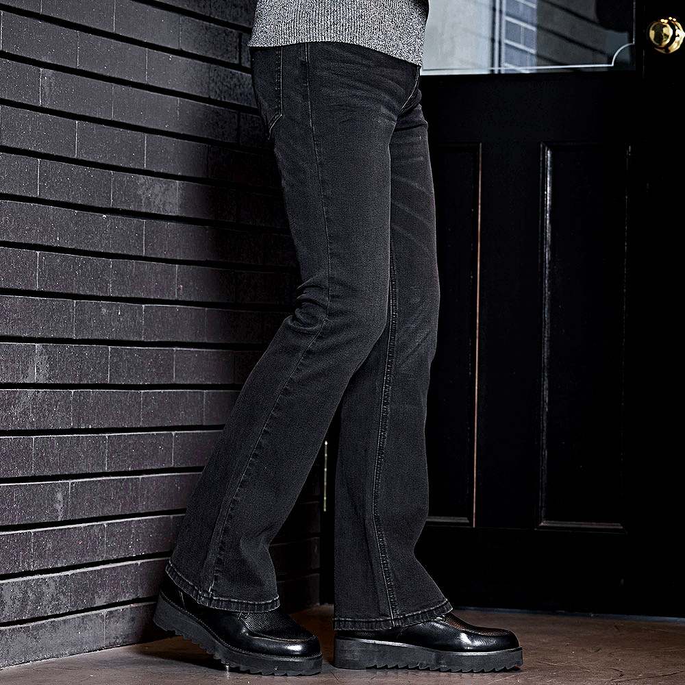 CavariA（キャバリア） デニムパンツ メンズ フレア ブーツカット