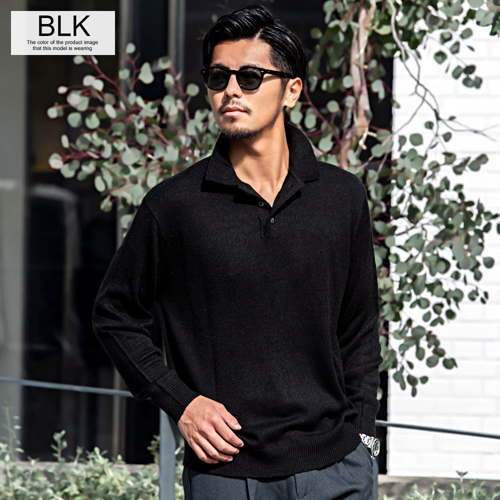 【極美品】Settefili Cashmere ハイゲージ　ニットポロシャツ ベーシックルーズハイゲージニットポロシャツ MONO-MART│MONO