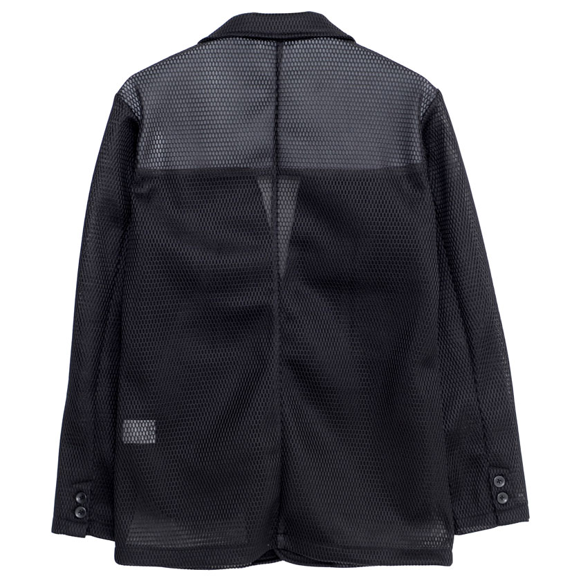 CavariA 速乾 メッシュ テーラード ジャケット メンズ 涼しい