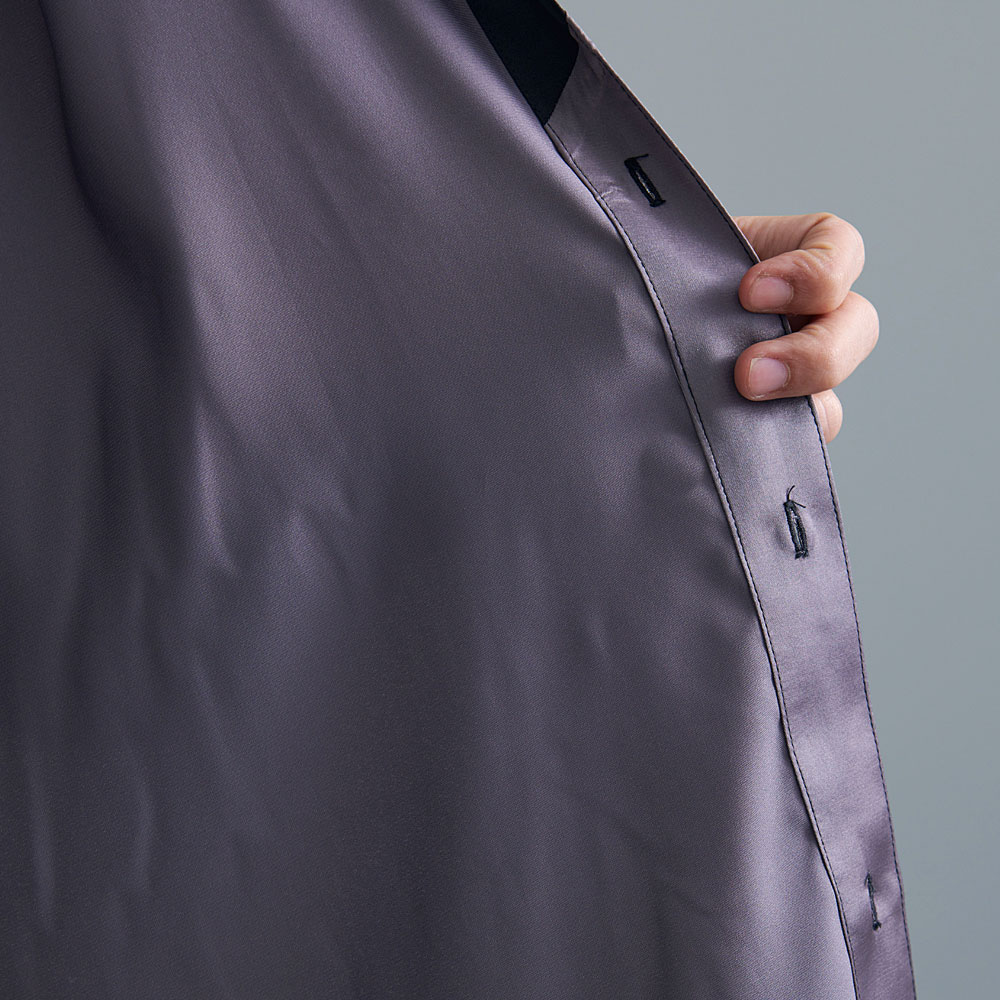 シャツ メンズ 長袖 おしゃれ 切り替え ネックレス付 トップス 大きいサイズ 黒 白 M L｜silverbulletxfuga｜16
