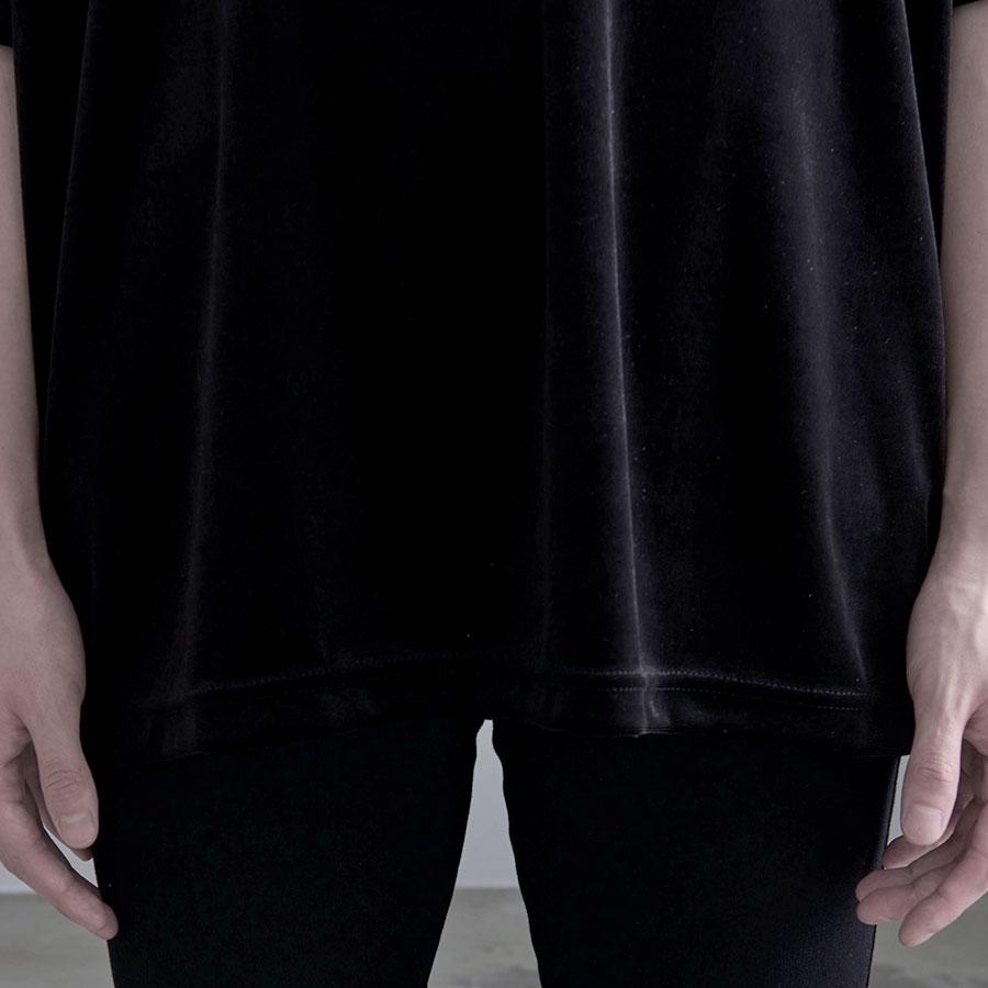 半袖Tシャツ タートルネック オフタートル ブラック 黒 ドレープ メンズ ファッション ネックレス｜silverbulletxfuga｜16