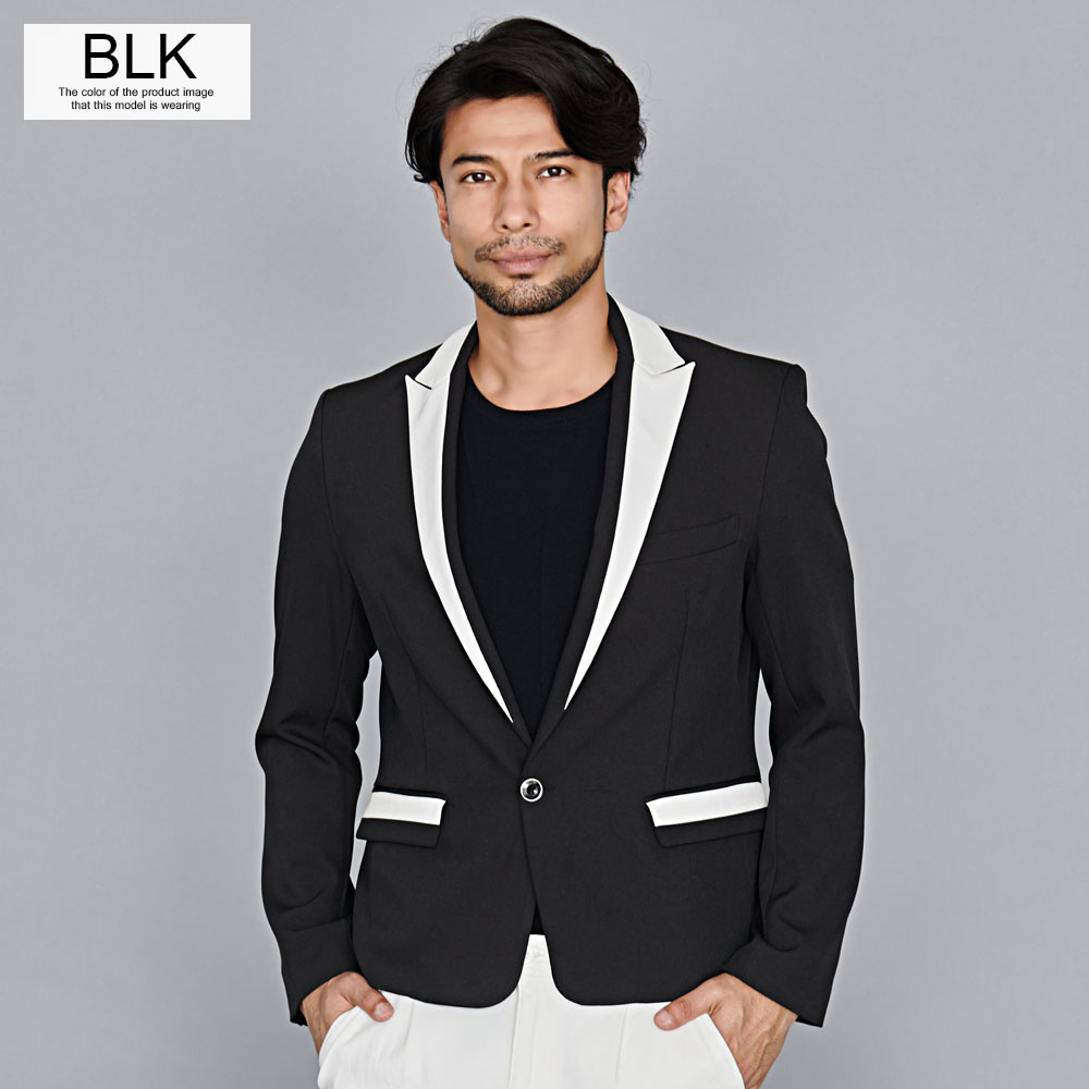 CavariA（キャバリア） テーラードジャケット メンズ ピークドラペル