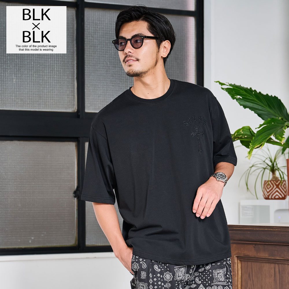 CavariA（キャバリア） Tシャツ メンズ 半袖 ブランド クロス 十字架