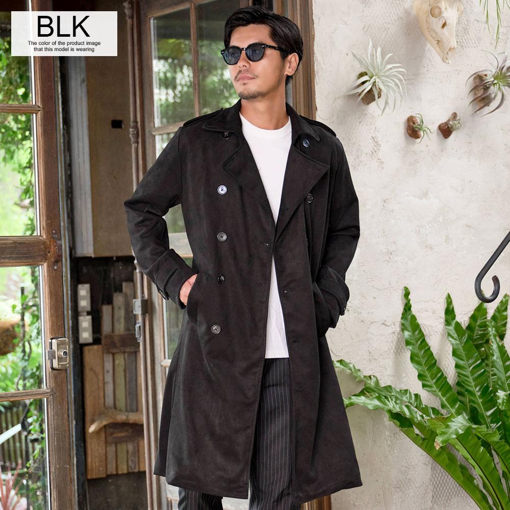 CavariA（キャバリア） トレンチコート メンズ アウター フェイク