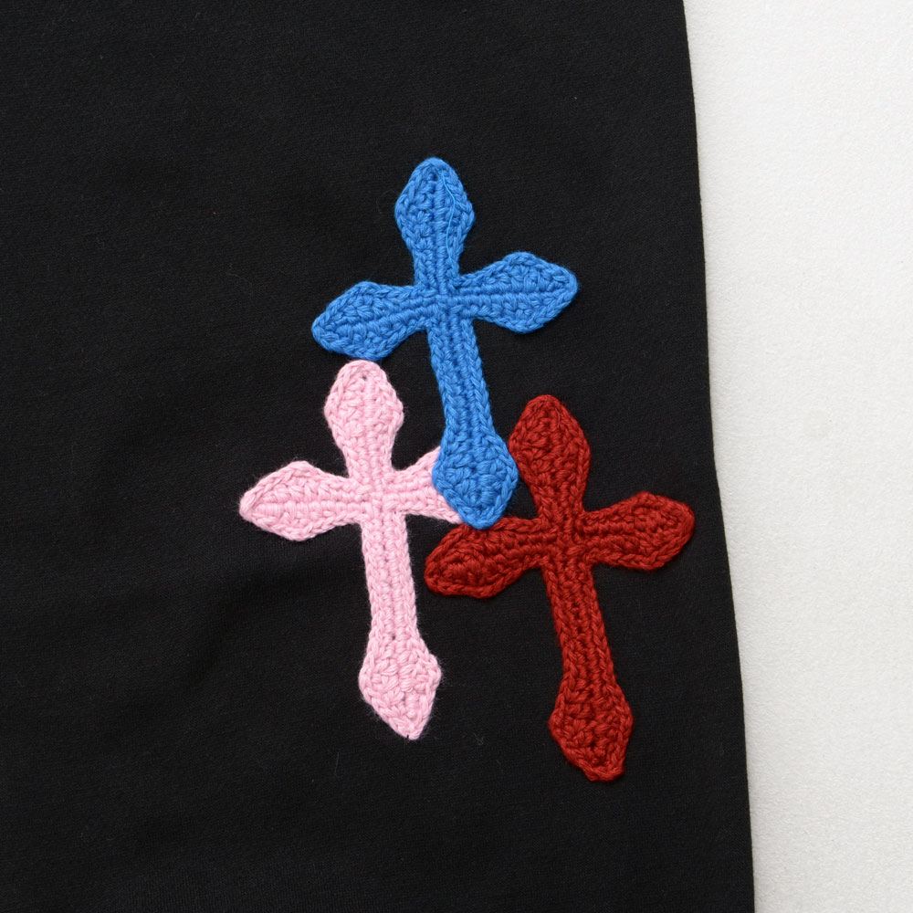 CavariA（キャバリア） スウェットパンツ メンズ 刺繍 クロス 十字架