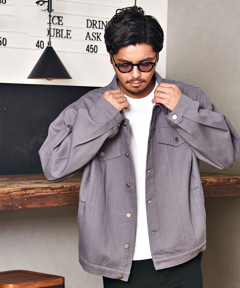 ユリウス　グレー デニムジャケット ユリウス JULIUS 12oz Denim Seamed Jacket（CHARCOAL） -FASCINATE