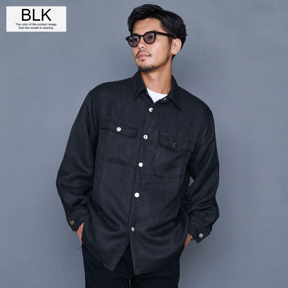 CavariA（キャバリア） ジャケット メンズ 長袖シャツ ツイード