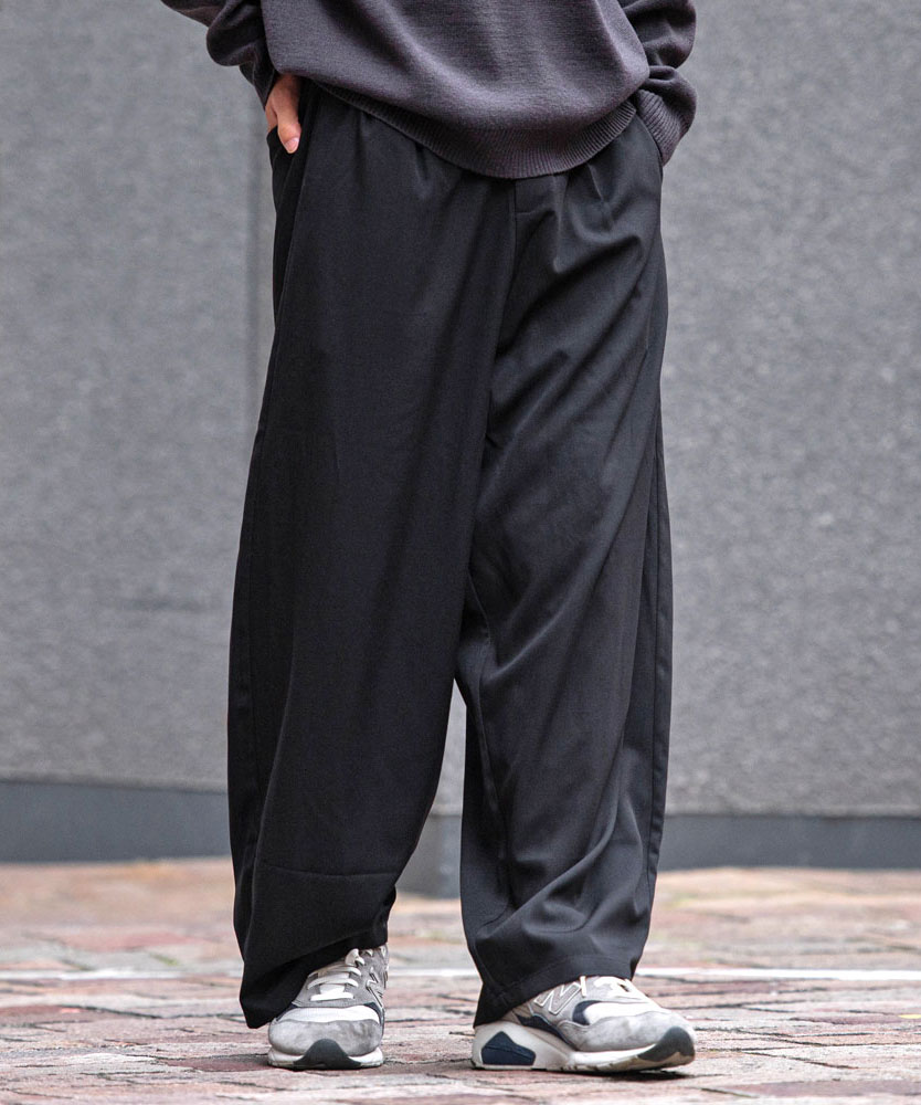 CavariA ワイドパンツ メンズ カジュアル バギー 大きいサイズ 秋冬