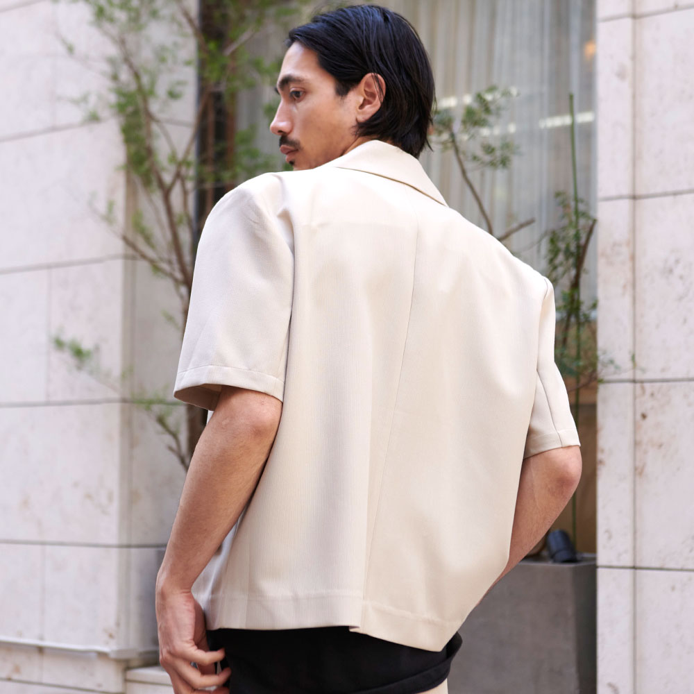 cullni】25SSオープンカラーシャツジャケット