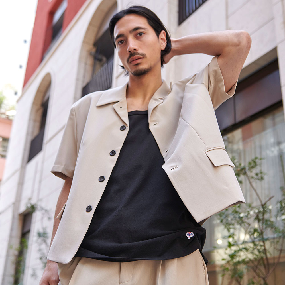 CavariA（キャバリア） シャツジャケット メンズ セットアップ対応 