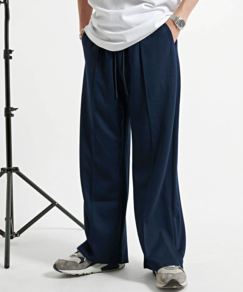 CavariA（キャバリア） ワイドパンツ メンズ ポンチ ジャージ