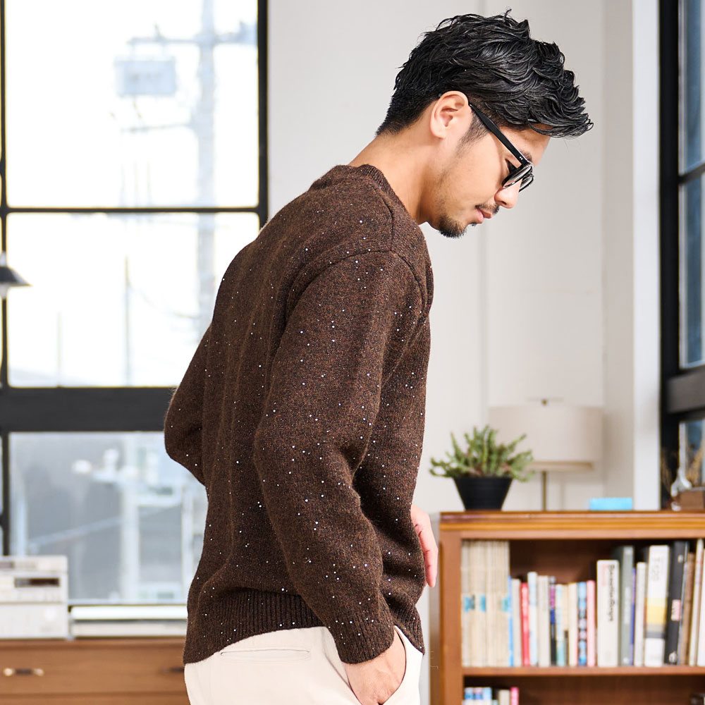 CavariA（キャバリア） ニット メンズ セーター 長袖 ブランド