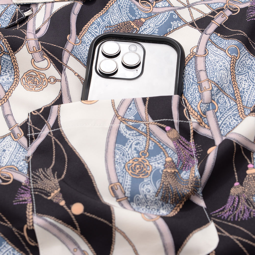 シャツ メンズ ブランド おしゃれ カジュアル 半袖 総柄 スカーフ オープンカラー 大きいサイズ M L(郵)｜silverbulletxfuga｜12