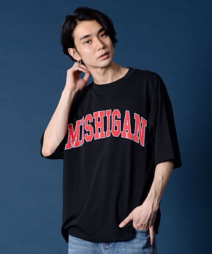 半袖Tシャツ メンズ ブランド おしゃれ トップス クルーネック 大きいサイズ ドロップショルダー ...