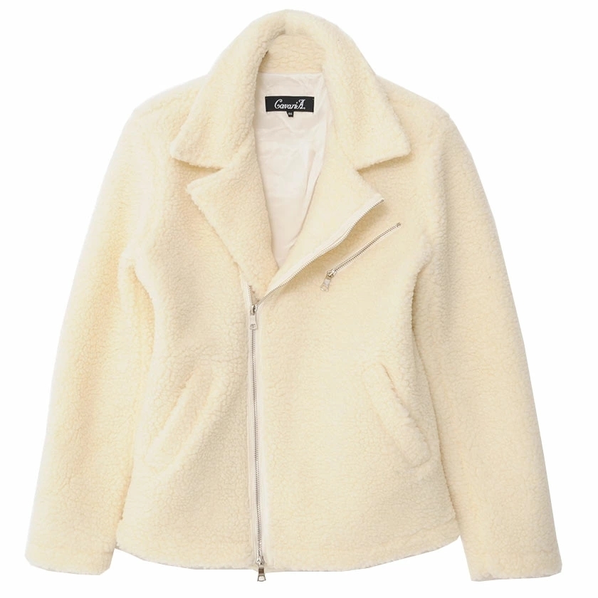 ボアジャケット メンズ ボアライダース ブルゾン アウター もこもこ カジュアル ベージュ 白 黒 秋 冬 21 Cavaria Cast 141 シルバーバレット 通販 Yahoo ショッピング