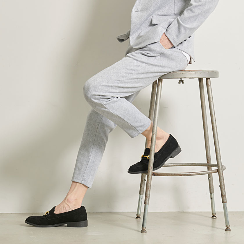 Quot セットアップ可 Cavaria きれいめ アンクルパンツ カジュアル スラックス スリム タイト ブランド ヘリンボーン ボトムス メンズ 伸縮 夏 大人 春 細身 全品最安値に挑戦 スラックス