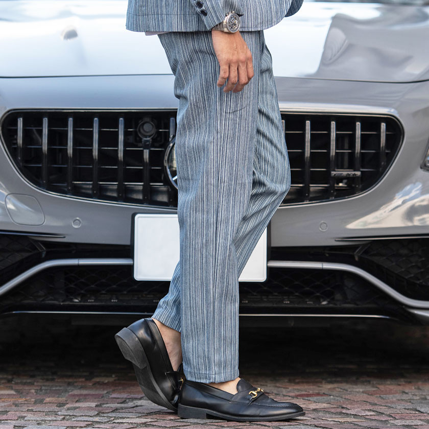 デニム スーツ セットアップ（柄：ストライプ）のおすすめ人気