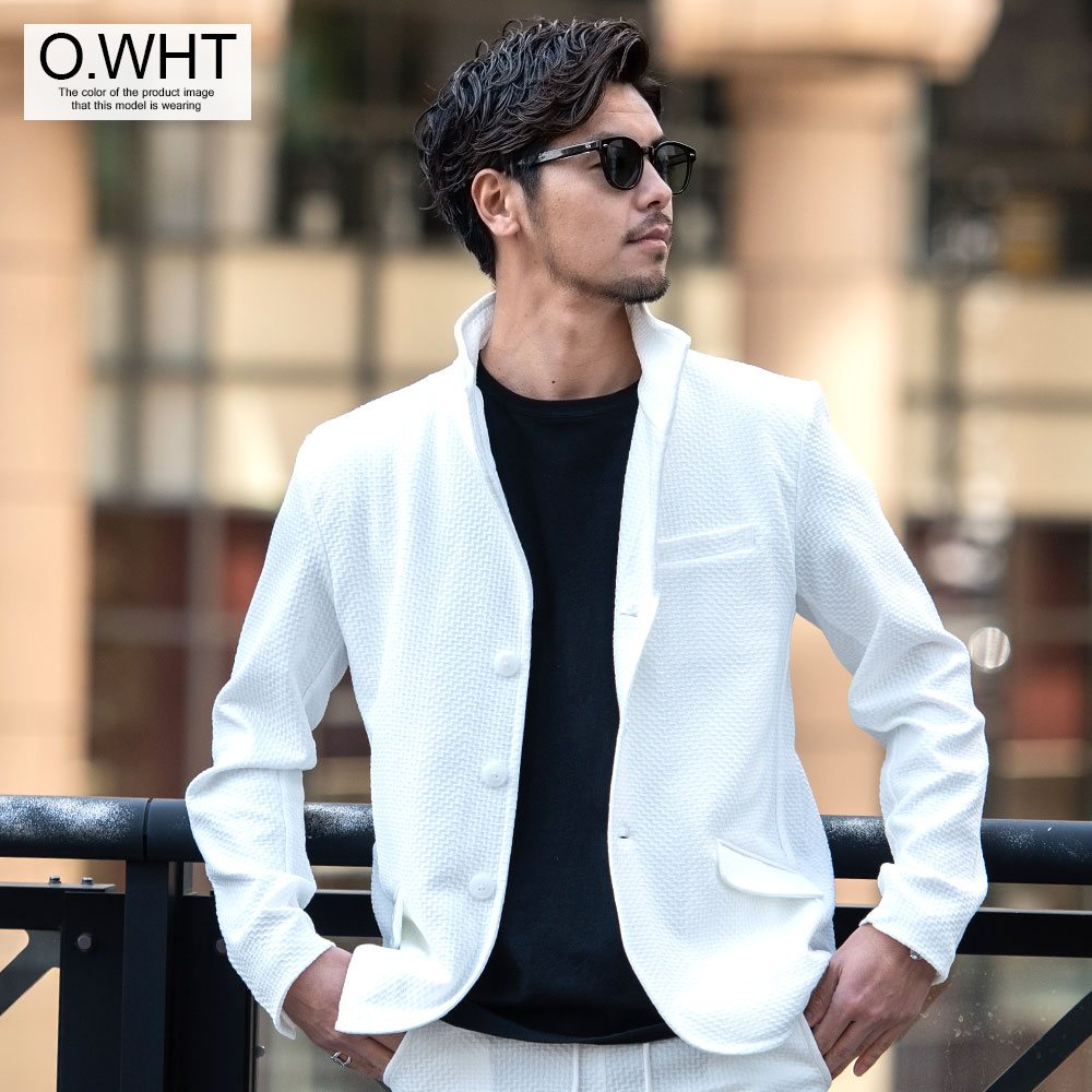 サンローラン 24SS テーラードジャケット 44 ヴァカレロ ホワイト