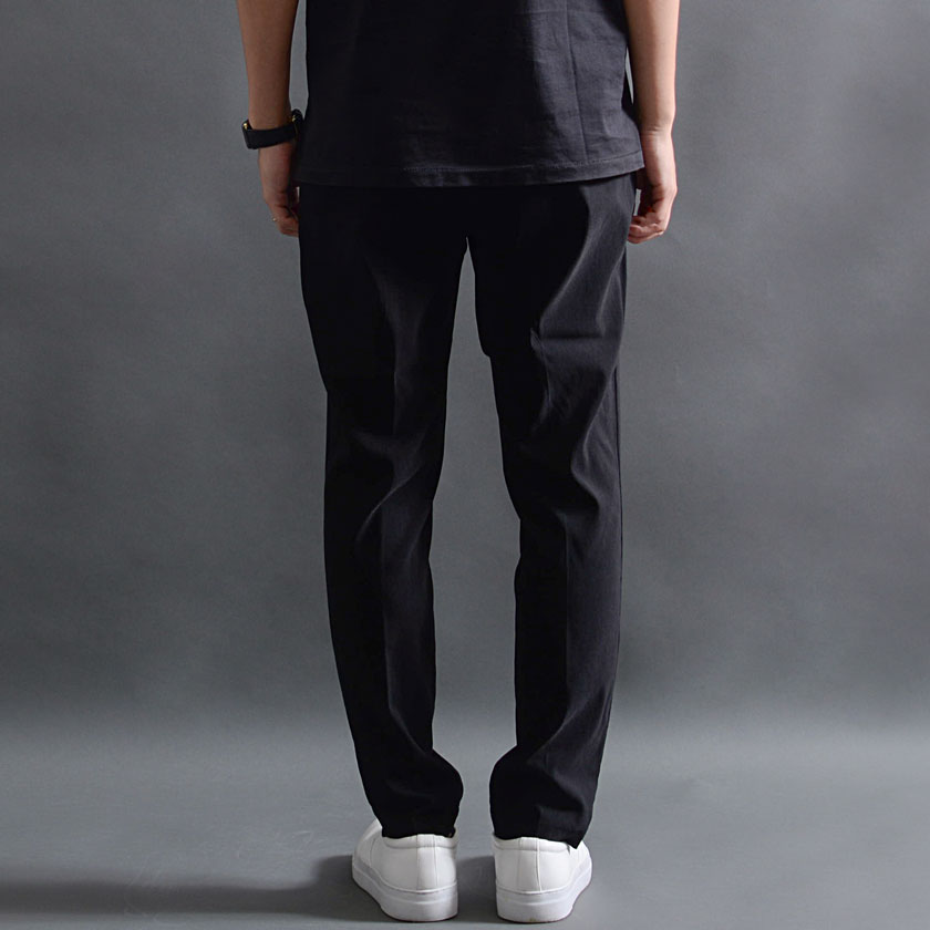 ストレッチパンツ スラックス メンズ 50代 黒 ストレート 大きい