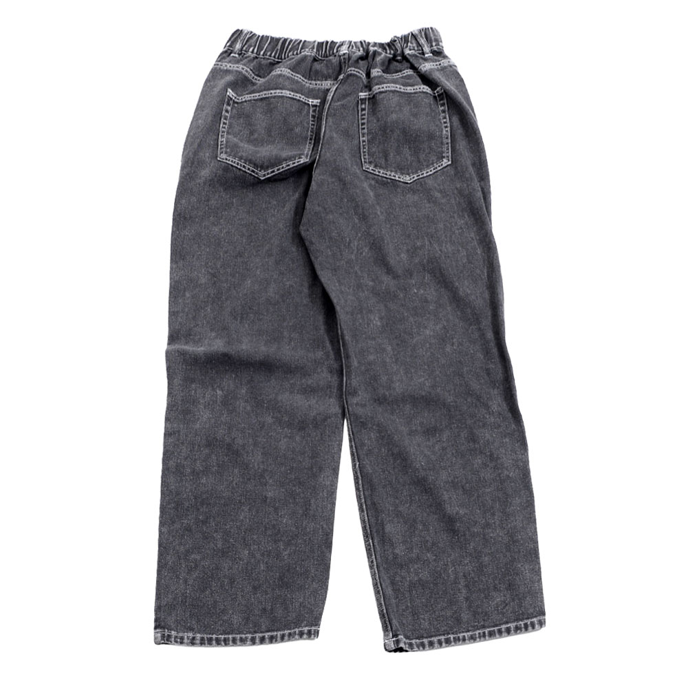デニムパンツ メンズ ワイドパンツ 太め ジーンズ ジーパン バギー ストレート ゆったり 黒 40代 50代 | CavariA | 18