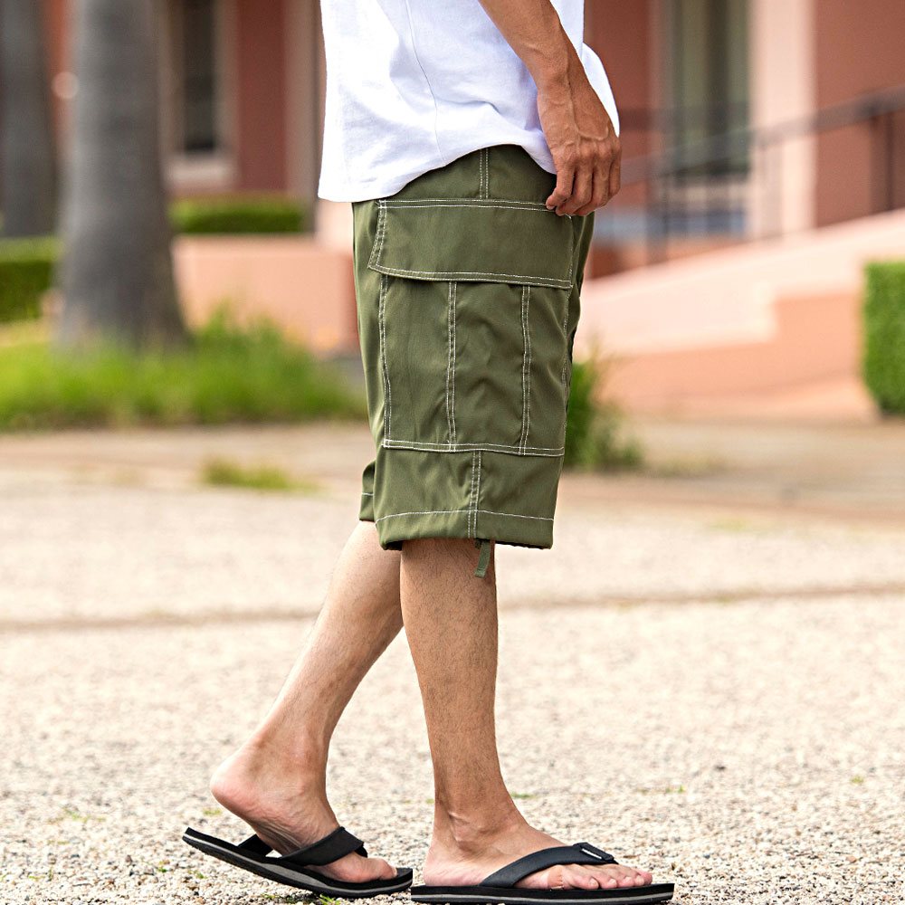 最新の激安 CavariA ハーフパンツ メンズ ショートパンツ 短パン ワイド パンツ