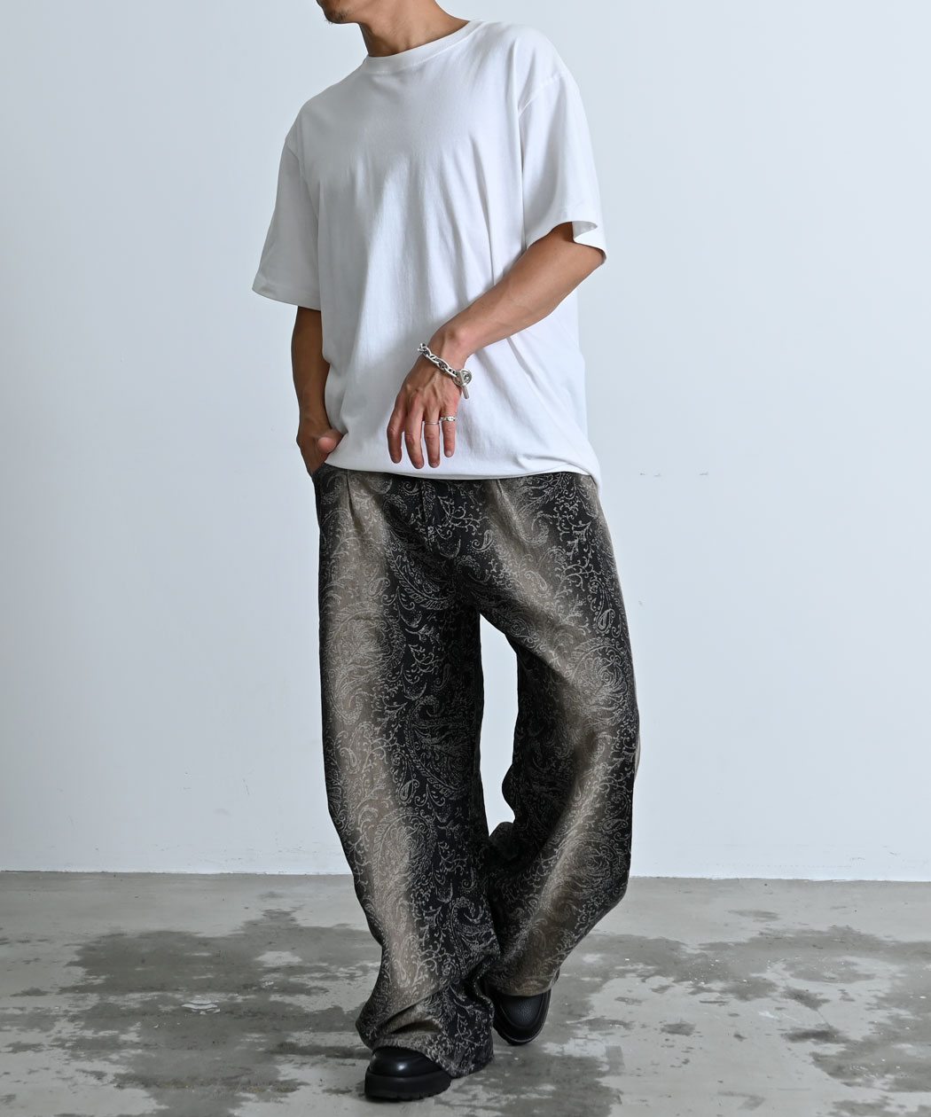 CavariA（キャバリア） デニムパンツ メンズ ワイド ブランド 