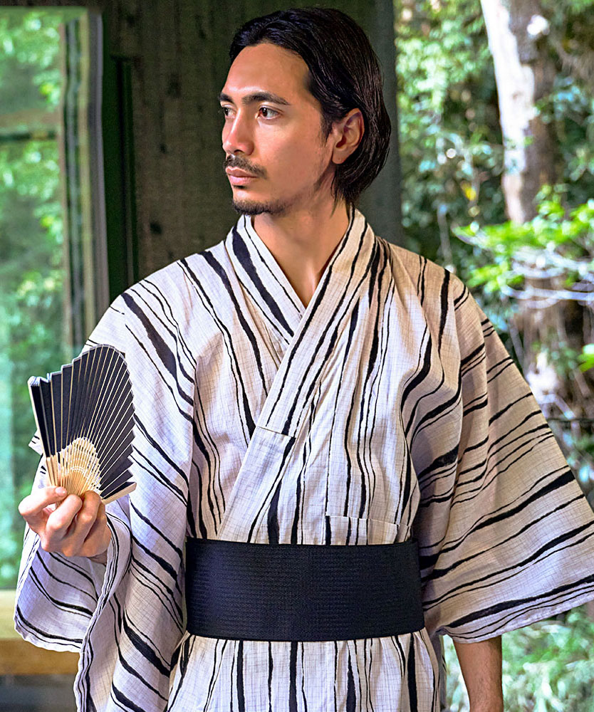 浴衣 メンズ 2025 父の日 ギフト 実用的 夏用 部屋着 2点セット 贈り物 LL XL 大きいサイズ 作り帯 祭り 花火大会 30代 40代 50代 60代 綿100% 敬老の日 | CavariA | 01