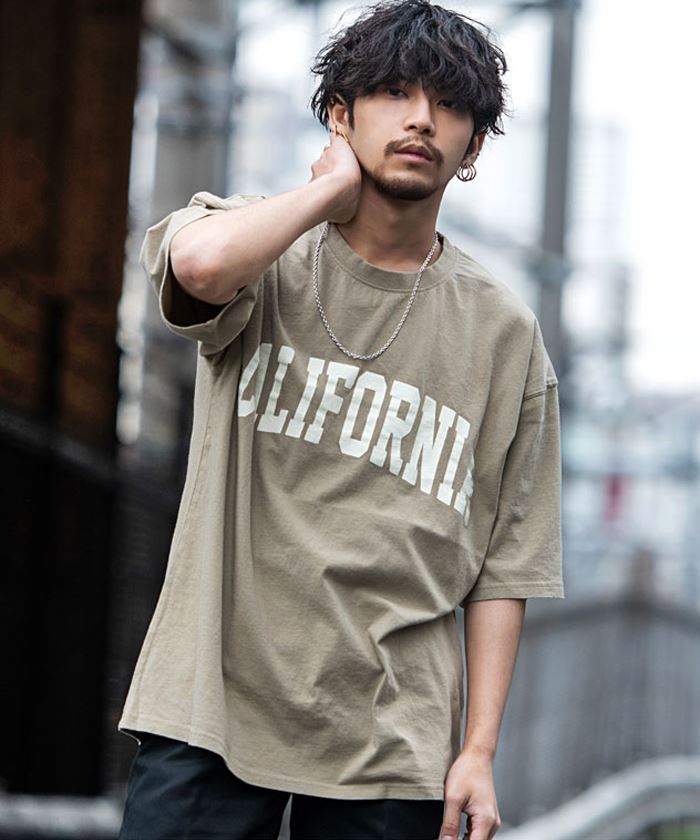 半袖Tシャツ メンズ Tシャツ 白T ブランド カジュアル ファッション カットソー トップス カレッジアメカジ プリント CavariA 春 夏  (郵)