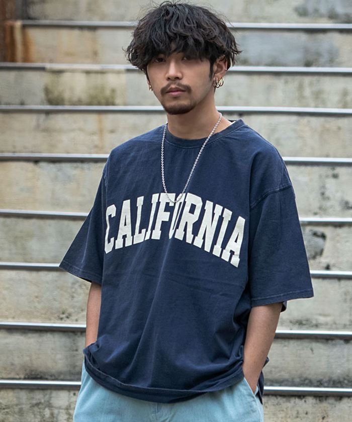 半袖Tシャツ メンズ Tシャツ 白T ブランド カジュアル ファッション カットソー トップス カレッジアメカジ プリント CavariA 春 夏  (郵)