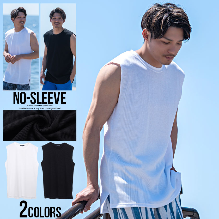 CavariA Tシャツ タンクトップ メンズ おしゃれ ノースリーブ