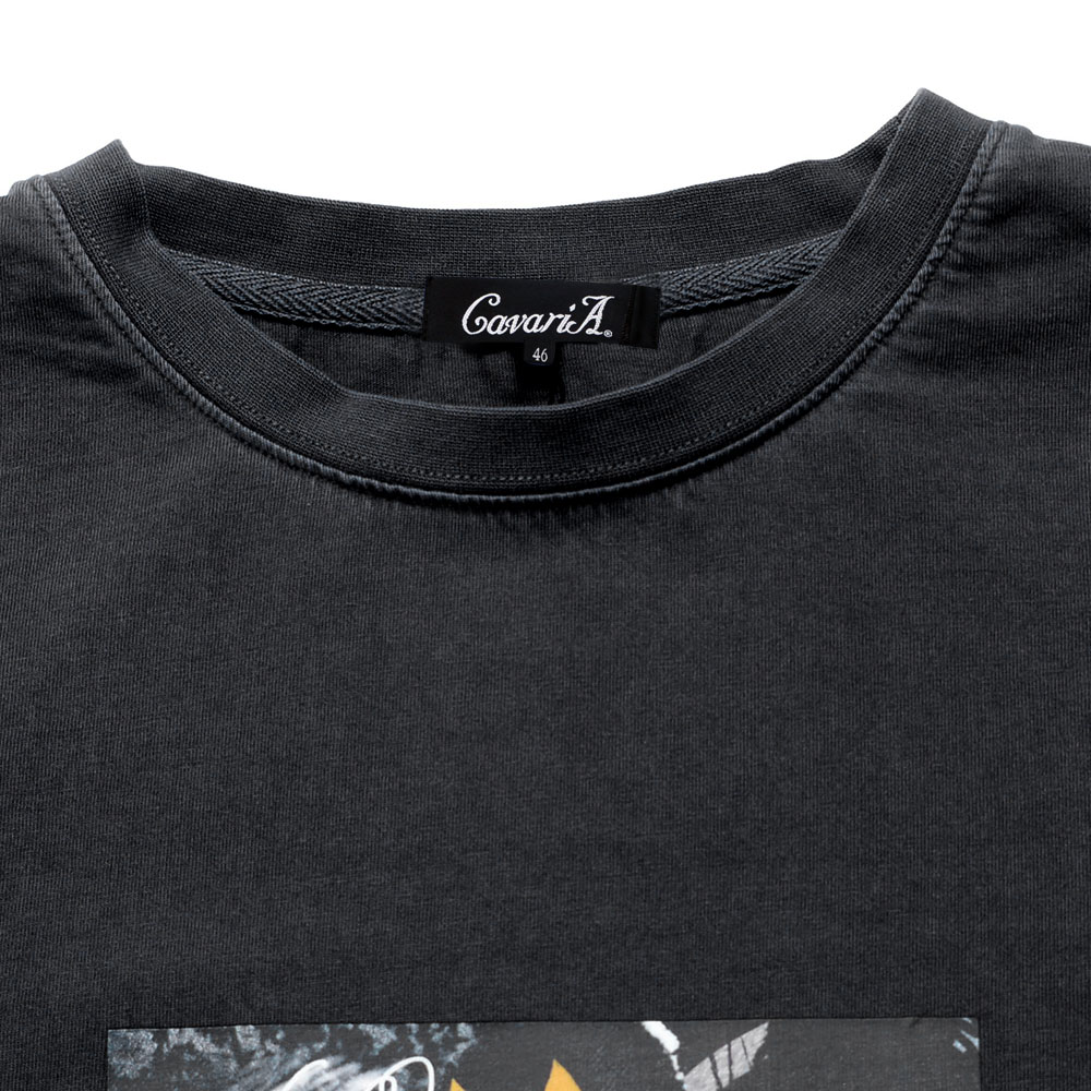 CavariA Tシャツ メンズ ブランド 半袖 古着風 大きいサイズ