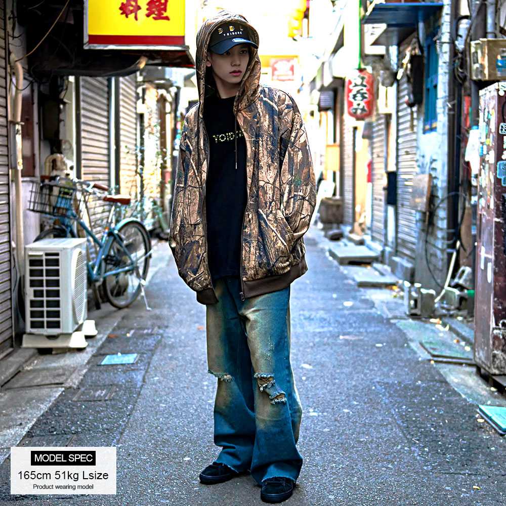 CavariA（キャバリア） パーカー メンズ 長袖 ジップアップ 大きい 