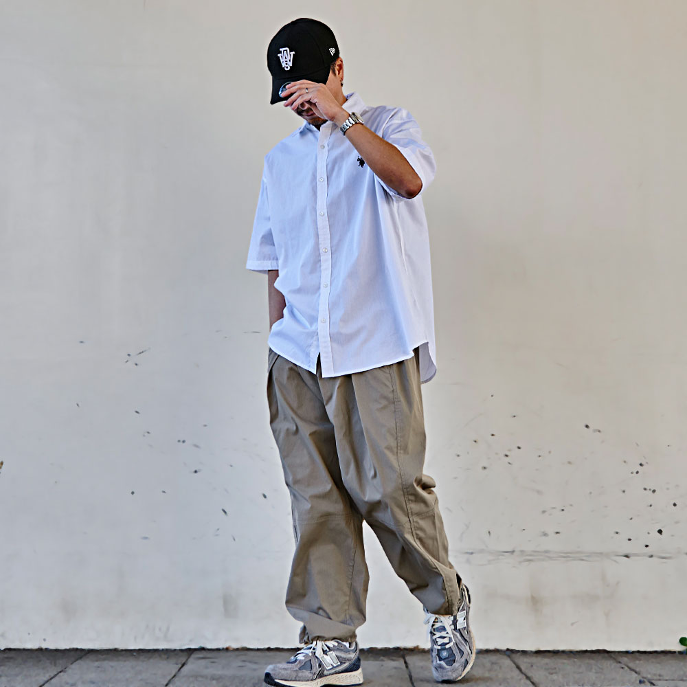 バックサテンの切替バルーンパンツ – MORIKAGE SHIRT KYOTO