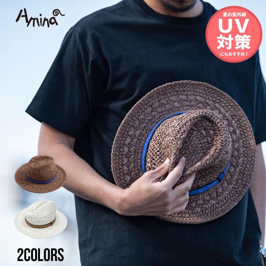 麦わら帽子 ペーパーハット メンズ レディース 大きいサイズ 中折れ つば広 UV対策｜silverbulletxfuga