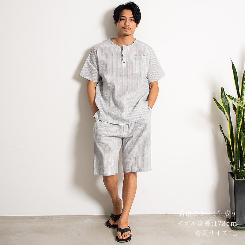 らてまるページ♡甚平3点セット♡ Amazon | [JIGGYS SHOP] ジギーズショップ 甚平 S B灰縞しじら