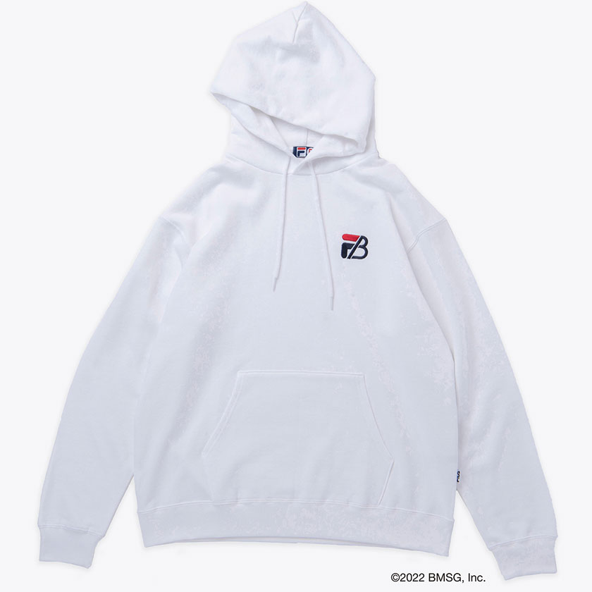 BE:FIRST FILA コラボ パーカー メンズ レディース 長袖 ビーファースト フィラ 白 ...