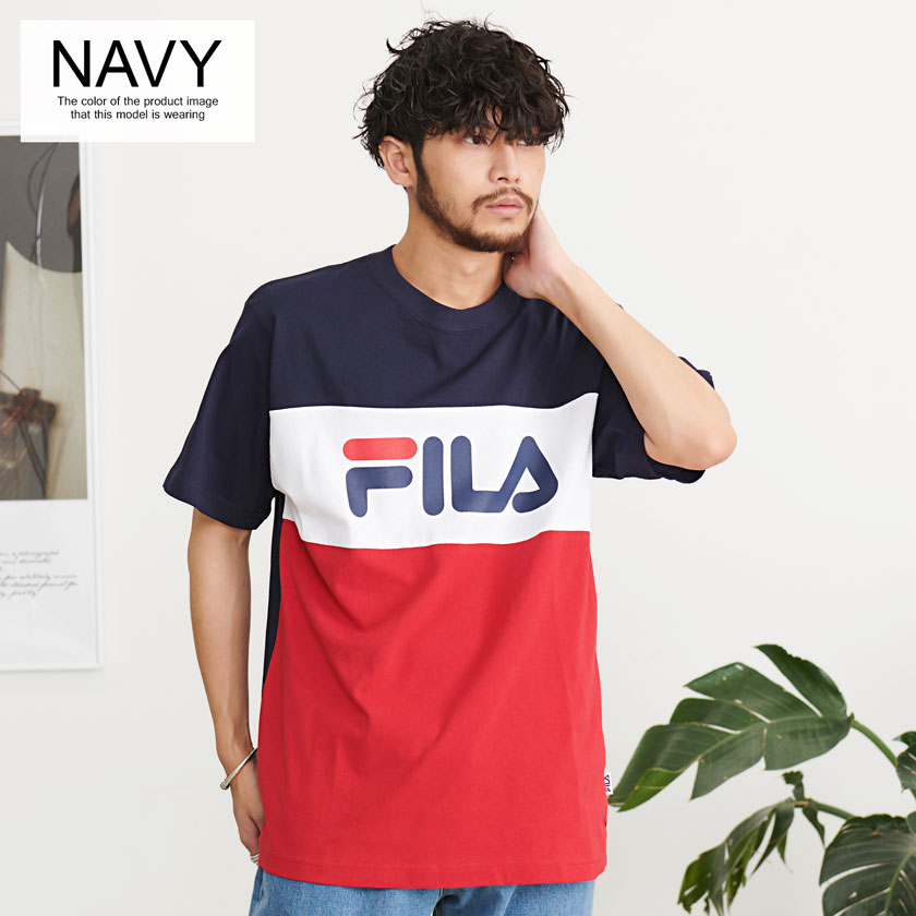 FILA Tシャツ Sサイズ ネイビー | adventure-guides.co.jp