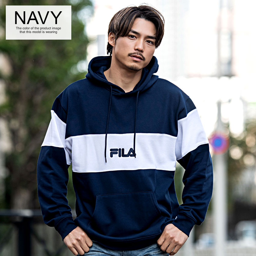 FILA フィラ パーカー メンズ 長袖 ブランド おしゃれ プルオーバー 